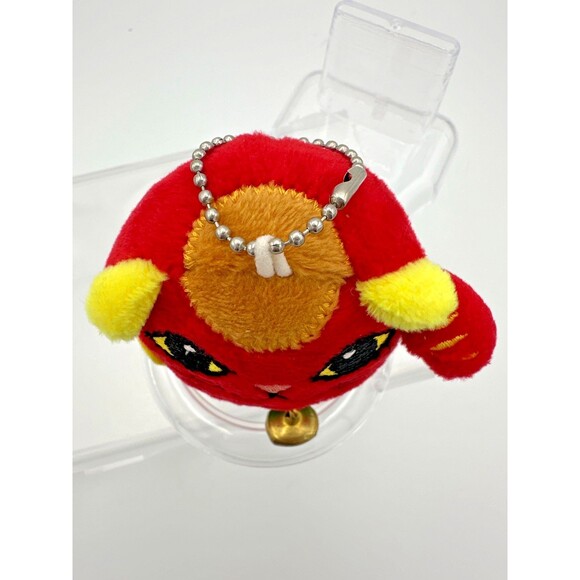 Sanrio Little Twin Stars Bag & Red Lucky Cat Plush Bell Keychain Charm - Picture 8 of 9